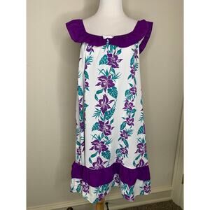Hawaiian be'be tahiti Floral Mumu Dress Sz  14 Medium?